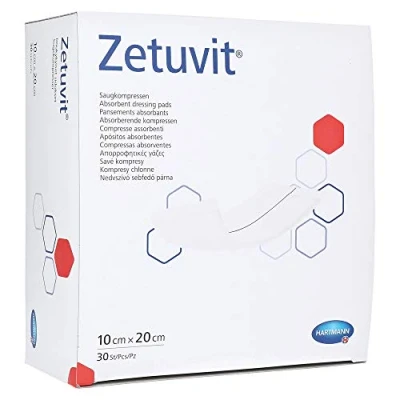 Abbildung von Zetuvit Saugkompressen Unsteril 10x20 cm 30 St