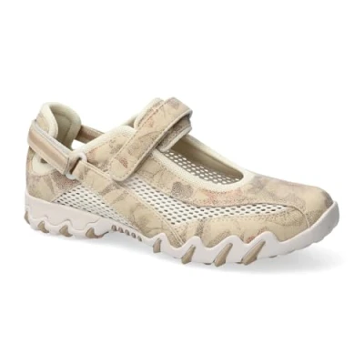 Abbildung von Allrounder NIRO Sneaker, Klettverschluss, Lamb (Beige Bedruckt), H. Flowers 12 / Open Mesh 31 Beige Gr. 38