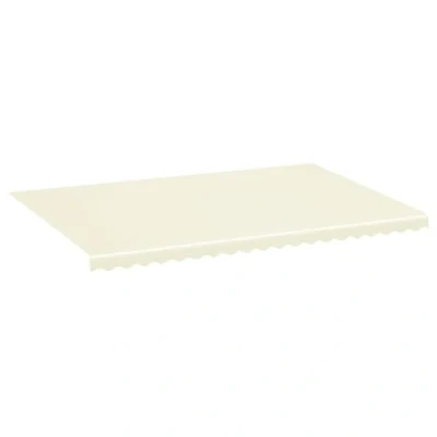 Abbildung von vidaXL Markisenbespannung Wasserabweisend Ersatz Markisestoff Markisentuch Ersatzstoff mit Volant Markisevolant für Markise Creme 5x3,5m