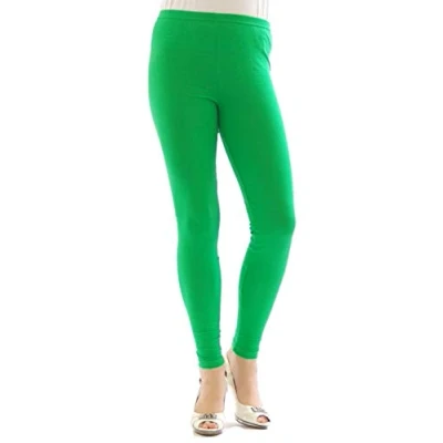 Abbildung von YESET Thermo Leggings Leggins Hose lang aus Baumwolle Fleece warm dick weich grün S