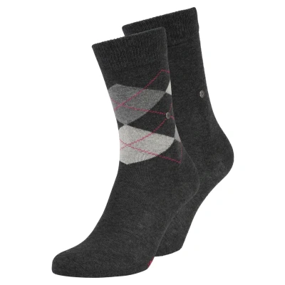 Abbildung von Burlington Everyday Argyle MIX 2PACK Onesize Socken, Herren, Größe: 40/46, Grey