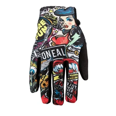 Abbildung von O&#039;NEAL Fahrrad &amp; Motocross Handschuhe Kinder MX MTB DH FR Downhill Freeride Langlebige, flexible Materialien, belüftete Handoberseite Matrix Youth Glove Crank Schwarz Größe M