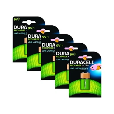 Abbildung von Duracell Rechargeable 9V Batteries Pack of 5
