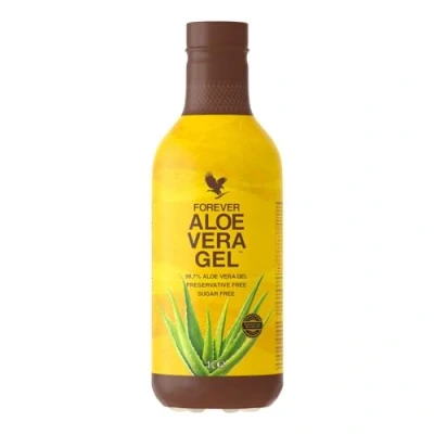 Abbildung von Forever Aloe Vera Gel (1 Liter Saft zum trinken), 100% pures zertifiziertes Gel, zuckerfrei, ohne Zusatz von Konservierungsstoffen, VitaminC