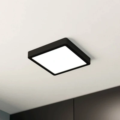 Abbildung von LED Deckenlampe Fueva 5 IP44 3000K schwarz 21x21cm
