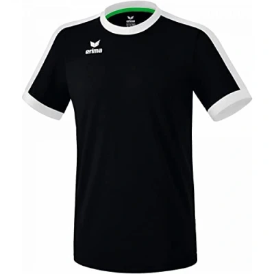 Abbildung von Erima Teamspor Retro STAR Tshirt print, Herren, Größe: Small, Schwarzweiss