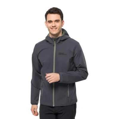 Abbildung von Jack Wolfskin Bornberg Hoody M Softshelljacke, Herren, Größe: XXL/3XL, Ebony