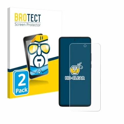 Abbildung von BROTECT (2 Stück Schutzfolie für Motorola Moto G84 Displayschutz Folie Ultra Klar