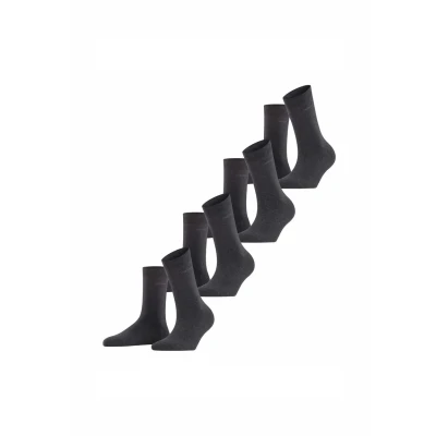 Abbildung von Esprit Solid 4PACK Socken Anthra mel, Damen, Größe: 36 41, mel
