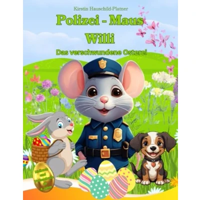 Abbildung von Polizei Maus Willi Das verschwundene Osterei: Malbuch und Vorlesebuch für Kinder ab 4 Jahren