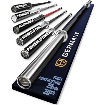 Abbildung von HQ Germany® Olympia Langhantelstange 50mm Profi Powerlifting Langhantel