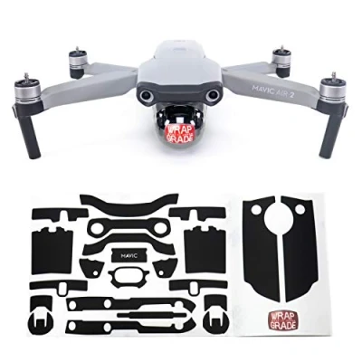 Abbildung von WRAPGRADE Skin kompatibel mit DJI Mavic Air 2 Accent Color A (Stealth Black)