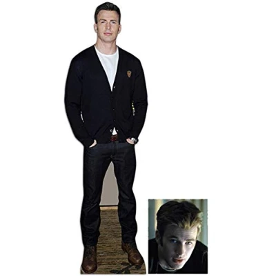 Abbildung von BundleZ 4 FanZ Fan Packs Chris Evans Lebensgrosse Pappfiguren/Stehplatzinhaber/Aufsteller Enthält 8X10 (25X20Cm) starfoto