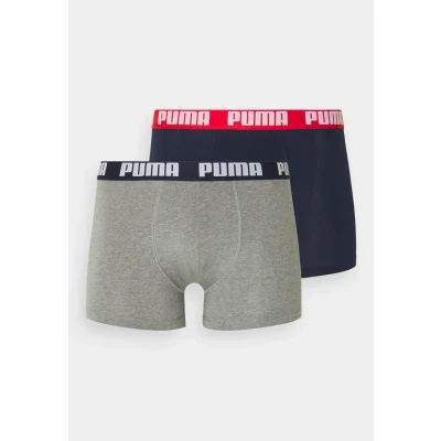 Abbildung von Puma Basic 2 PACK Panties, Herren, Größe: Small, Blue/grey melange