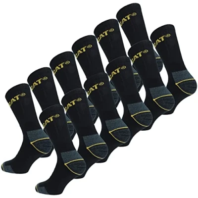 Abbildung von Cat Caterpillar Universelle Herren Socken 691224 Paar Farben und Größe wählbar in Schwarz, Blau, Grau, 35 40 41 45 46 50 (Groß), Socken, 6