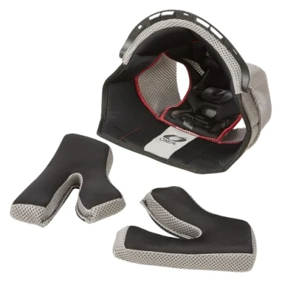 Abbildung von O&#039;NEAL Mountainbike Helm Ersatzteile MTB Downhill Freeride Wangenpolster &amp; Innenfutter für Helme Liner und Cheek Pads Backflip Helmet Schwarz Größe XL
