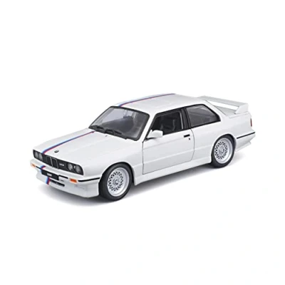 Abbildung von Bburago Sammlerauto BMW M3 (E30) 88, weiß, Maßstab 1:24