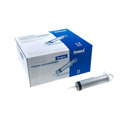 Abbildung von Romed Einwegspritze Wund &amp; Blasenspritze, 100 ml, steril verpackt, (25 St)