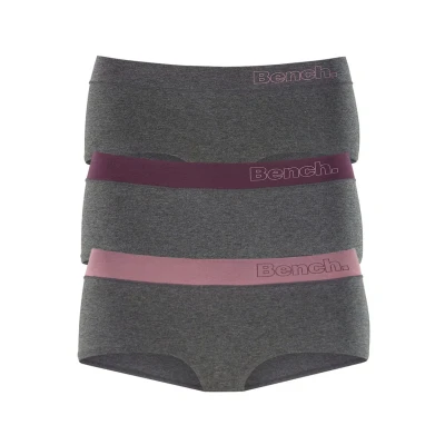 Abbildung von Bench 3 PACK Panties, Damen, Größe: 36/38, Anthrazit/meliert/rosa