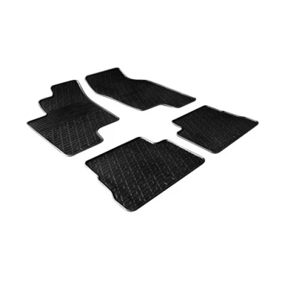 Abbildung von Gledring 0192 Fußmattensatz Gummi vorne und hinten 4 schwarz 750mm 550mm HYUNDAI: Getz