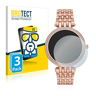 Abbildung von BROTECT Schutzglas für Michael Kors Access Darci Gen 5E (3 Stück) Schutzfolie Panzer Folie Glas [Extrem Kratzfest 9H, Anti Fingerprint,