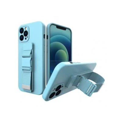 Abbildung von Rope Case Gel mit Lanyard Kette Tasche Xiaomi Redmi Note 10 5G / Poco M3 Pro blau