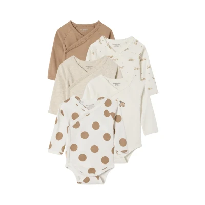 Abbildung von Bio Kollektion: 5er Pack Baby Schlupfbodys