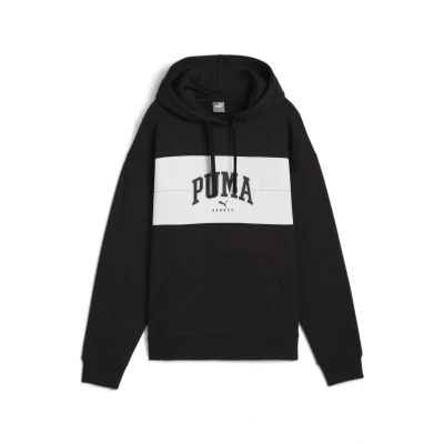 Abbildung von Puma Squad Langer Kapuzenpullover, Damen, Größe: Large, Black