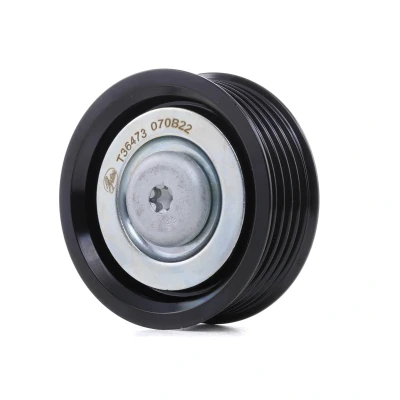 Abbildung von GATES T36473 Umlenkrolle FleetRunner Micro V Stretch Fit mit Rillen HYUNDAI: i30 II Schrägheck, ix35, Tucson, KIA: Optima / K5 Limousine
