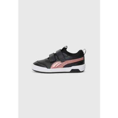Abbildung von Puma Multiflex 2 Glitz Unisex Laufschuh Straße Black/rose goldcoloured für Kinder, Größe: 31, gold/coloured Schuhe