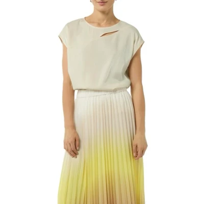 Abbildung von comma Bluse, Damen, Größe: 44, Helles beige
