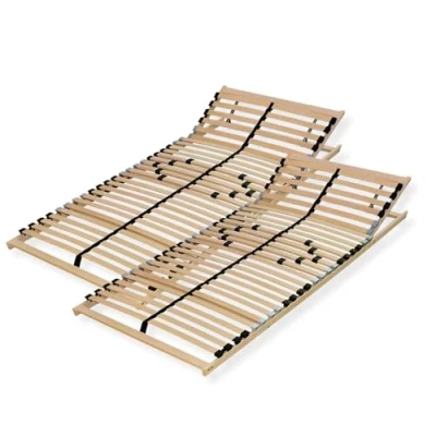 Abbildung von Sleepneo Lattenrost 200x200, Kopfteil verstellbar, Ergonomischer 7 Zonen Lattenrost, Buchenholz, 28 Latten, Selbstmontage, hohe Traglast bis 150Kg