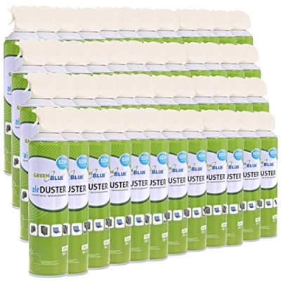 Abbildung von Green Blue GB600 Druckluft Spray 48 x 600ml Air Duster Reinigung Druckluftspray Druckluftreiniger Pressluft Computer Reiniger