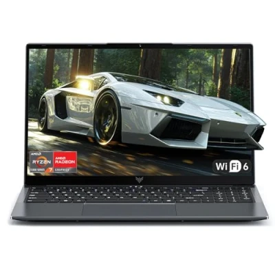Abbildung von ACEMAGIC Laptop mit Metallgehäuse und Hintergrundbeleuchtetem Gaming AMD Ryzen 7 5700U(8C/16T, bis zu 4,3 GHz) für Gamer Notebook,16,1 Zoll FHD,16GB DDR4,512GB M.2 SSD,WiFi 6,BT5. 2,HDMI(Gray)