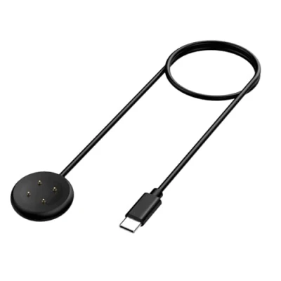 Abbildung von Ersatz Ladekabel Magnetischem USB Ladegerät 100cm kompatibel mit Google Pixel Watch 2/3, Fitbit Sense/Sense 2/Ace LTE/Versa 4/Versa 3