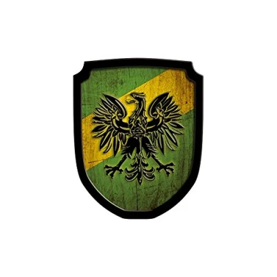 Abbildung von Wappenschild Adler, gr&uuml;n