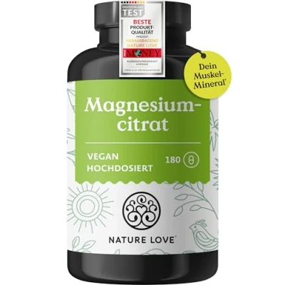 Abbildung von Magnesiumcitrat 180 Kapseln Nature Love St
