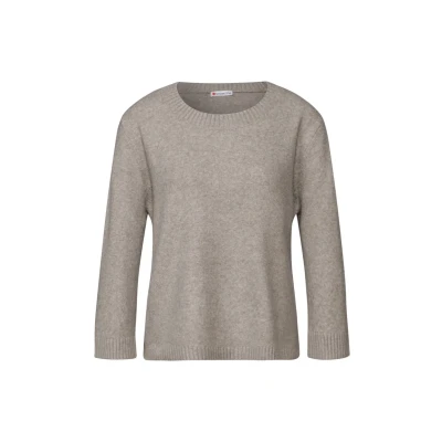 Abbildung von Street One MIT Rundhals Strickpullover, Damen, Größe: 42, Beige