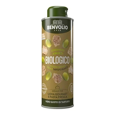 Abbildung von Weißes Trüffelöl 250ml, Benvolio 1938 Gewürz auf der Basis von italienischem nativem Olivenöl extra, aromatisiert mit frischem weißem Trüffel