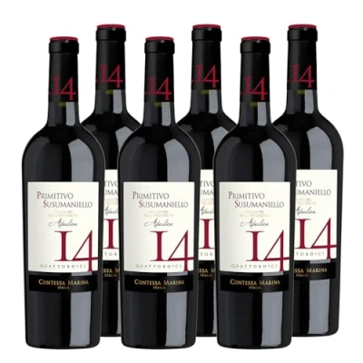 Abbildung von Primitivo Susumaniello Puglia IGT &quot;14&quot; Contessa Marina Apulien Rotwein halbtrocken (6 x 0.75)