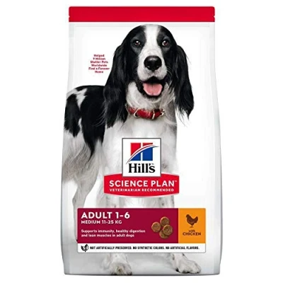 Abbildung von Hill\\\&#039;s Canine Adult Medium Breed Huhn Hundefutter 12 kg...