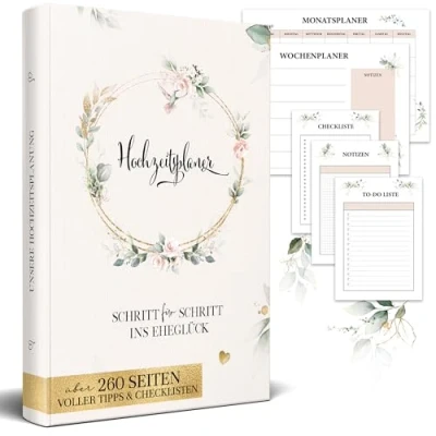 Abbildung von Stefanie Reindl Photography Hochzeitsplanerbuch Hochzeitsführer &amp; Organisator 24 Checklisten Budgetplaner 260 Seiten 25 x 18 3 cm 2025