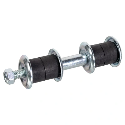 Abbildung von SWAG 82 94 2608 Koppelstange Vorderachse links, rechts M10 x 1,5 mit Mutter, Unterlegscheiben, Lager Stahl silber NISSAN: Pick Up