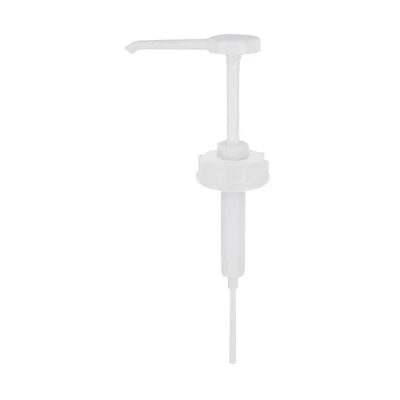 Abbildung von HaseMed Kanister Dosierpumpe 1 Stück 30 ml Hub für 2L, 5L und 10L mit DIN 51 Gewinde Handpumpe Desinfektionsmittel, Seife Reiniger Wiederverwendbar aus Kunststoff
