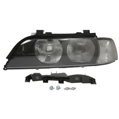 Abbildung von TYC 20 0380 15 2 Scheinwerfer links HB3, H7 weiß mit Elektromotor, Lampenträger BMW: 5 Limousine, Touring