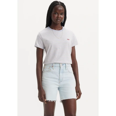 Abbildung von Levi&#039;s Perfect TEE Tshirt print, Damen, Größe: XS, Collegiate stripe kentucky blue