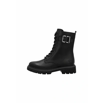 Abbildung von Remonte Schnürboots, Stiefelette, Boots, Profilsohle, Blockabsatz mit Zierschnalle