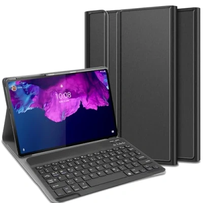 Abbildung von Cazy Tastatur Hülle Kompatibel mit Lenovo Tab P11/P11 5G/P11 Plus Schutz Etui magnetisch Abnehmbarer Layout: Qwertz