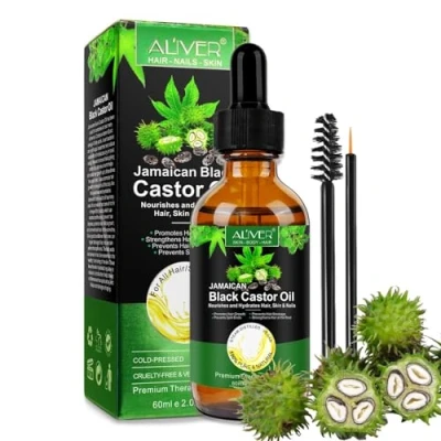 Abbildung von ALIVER Haaröl Rizinus Haut Wimpern 60ml Bio Vegan Aliver, 1 tlg., und
