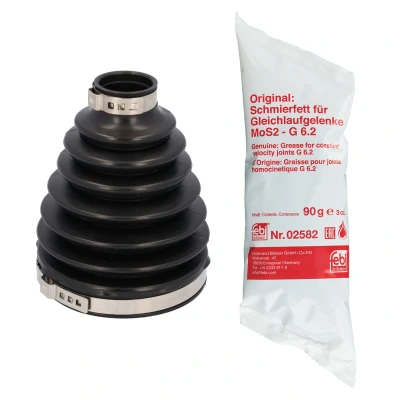 Abbildung von FEBI BILSTEIN 184426 Achsmanschette radseitig, Vorderachse rechts, links thermoplastische Polyester Elastomere FIAT: Doblo II Kombi
